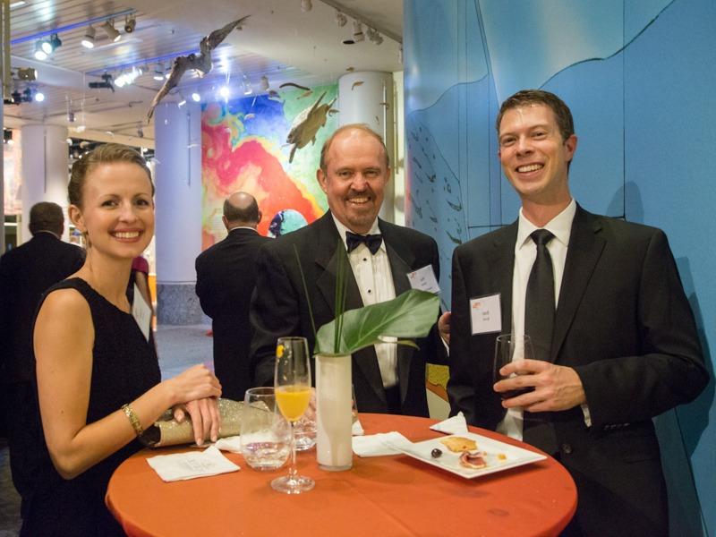 Guests enjoying the black tie Extreme Mammals Gala in 2015.